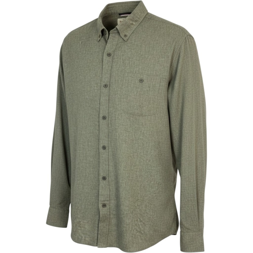 Weatherproof Vintage Performance Mens Long Sleeve Button Down Shirt Large Green